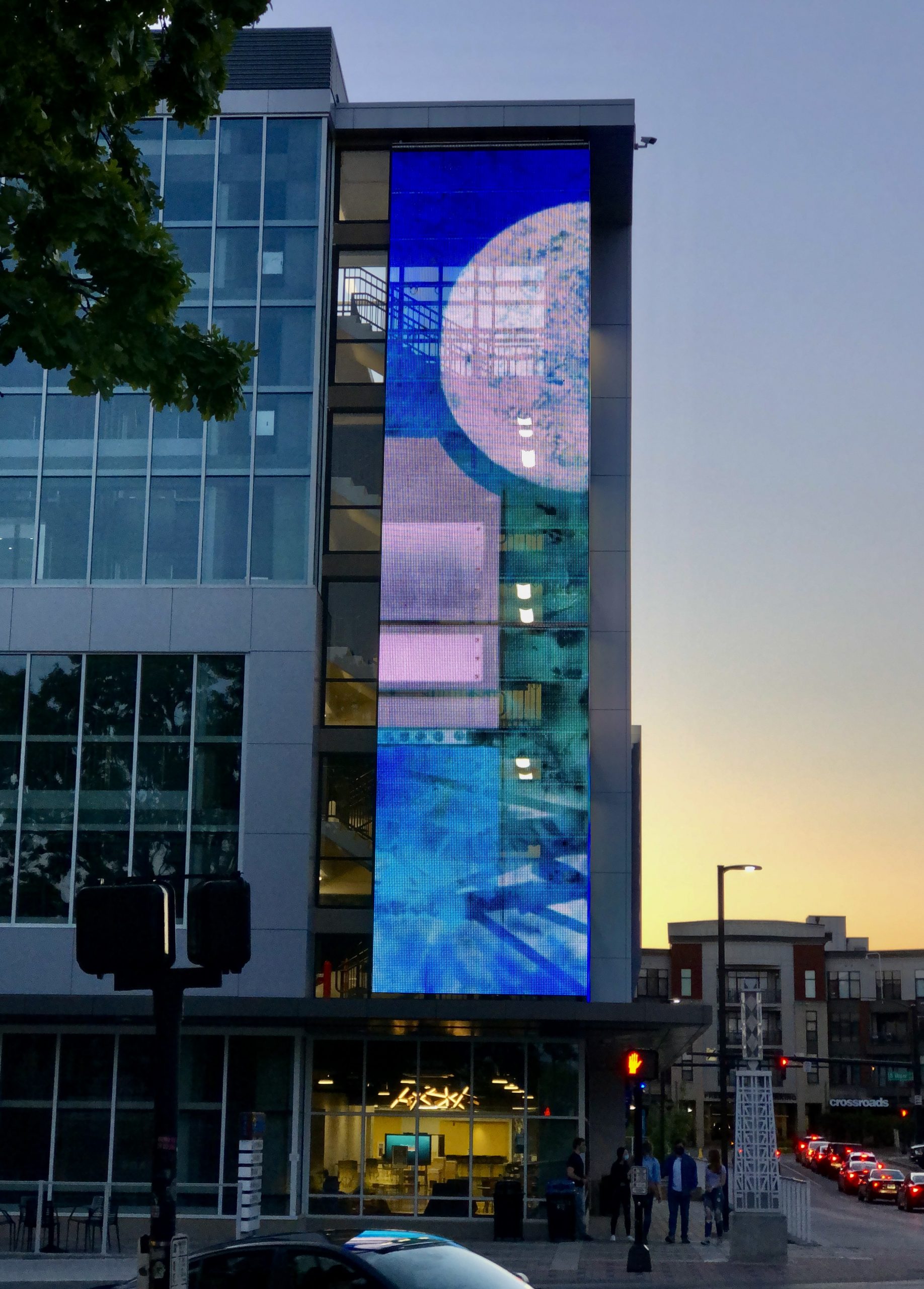 MOON SENTINEL, LED light installation