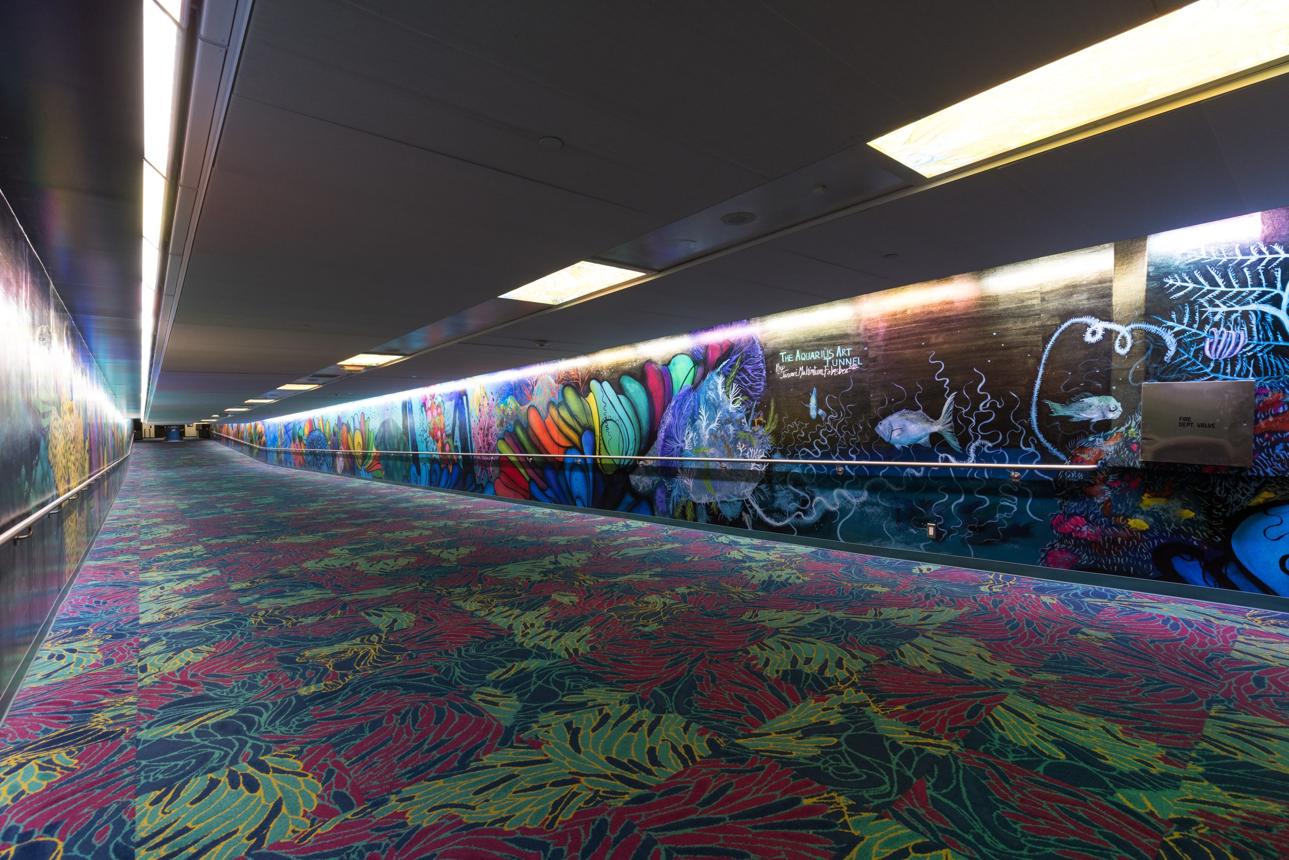 The Aquarius Art tunnel