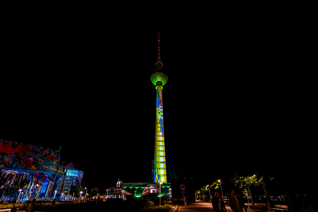 Evolve Love projection mapping Berlin TV Tower