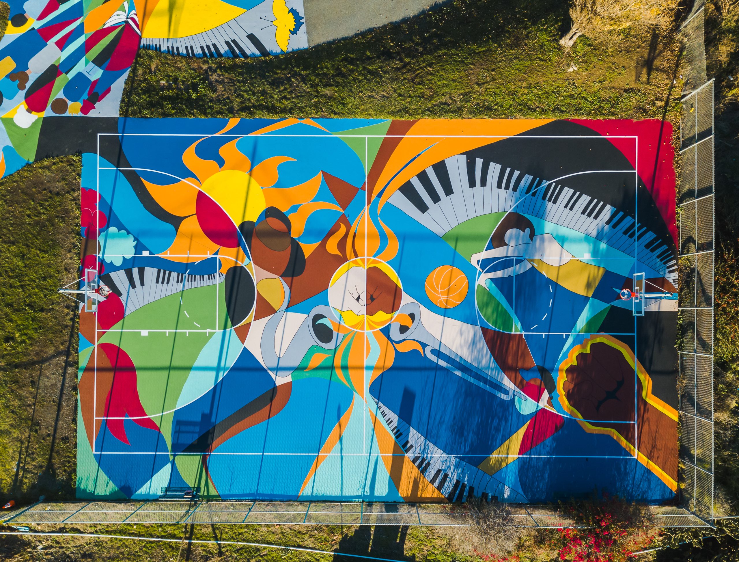 Hypecourt by Nina Fabunmi at India Basin Shoreline Park