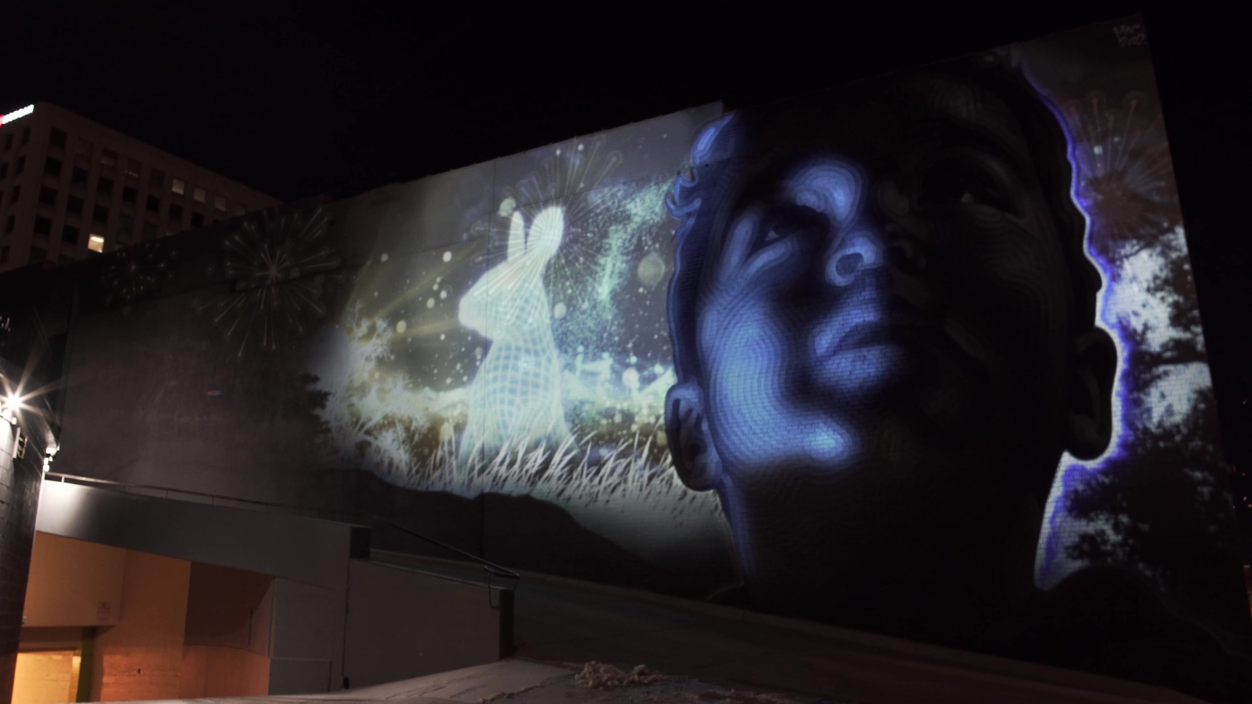 “Mountain Majesty” Projection Mapping Mural in Colorado Springs, USA