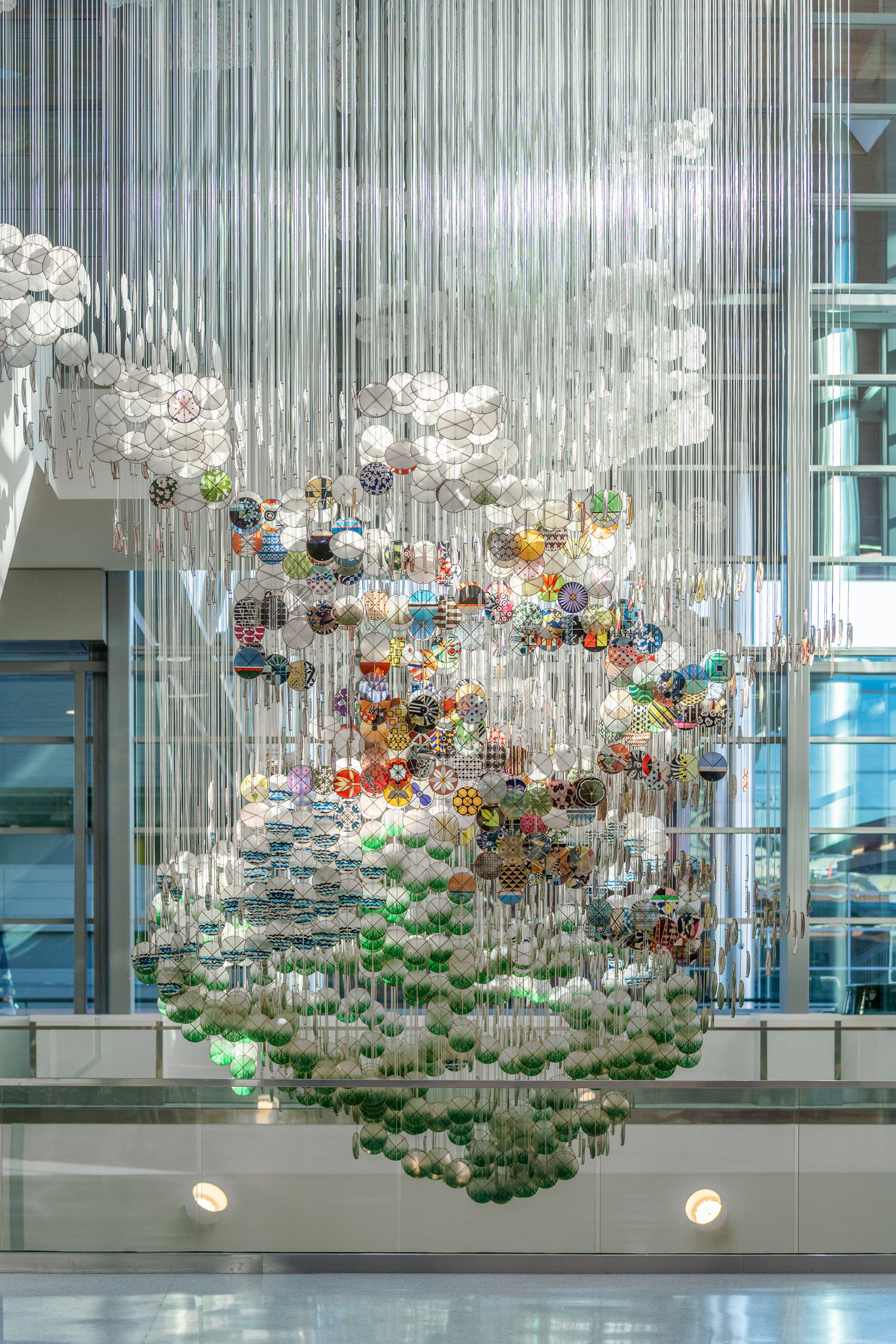 “The Unscalable Rampart of Time” 2022 – Jacob Hashimoto