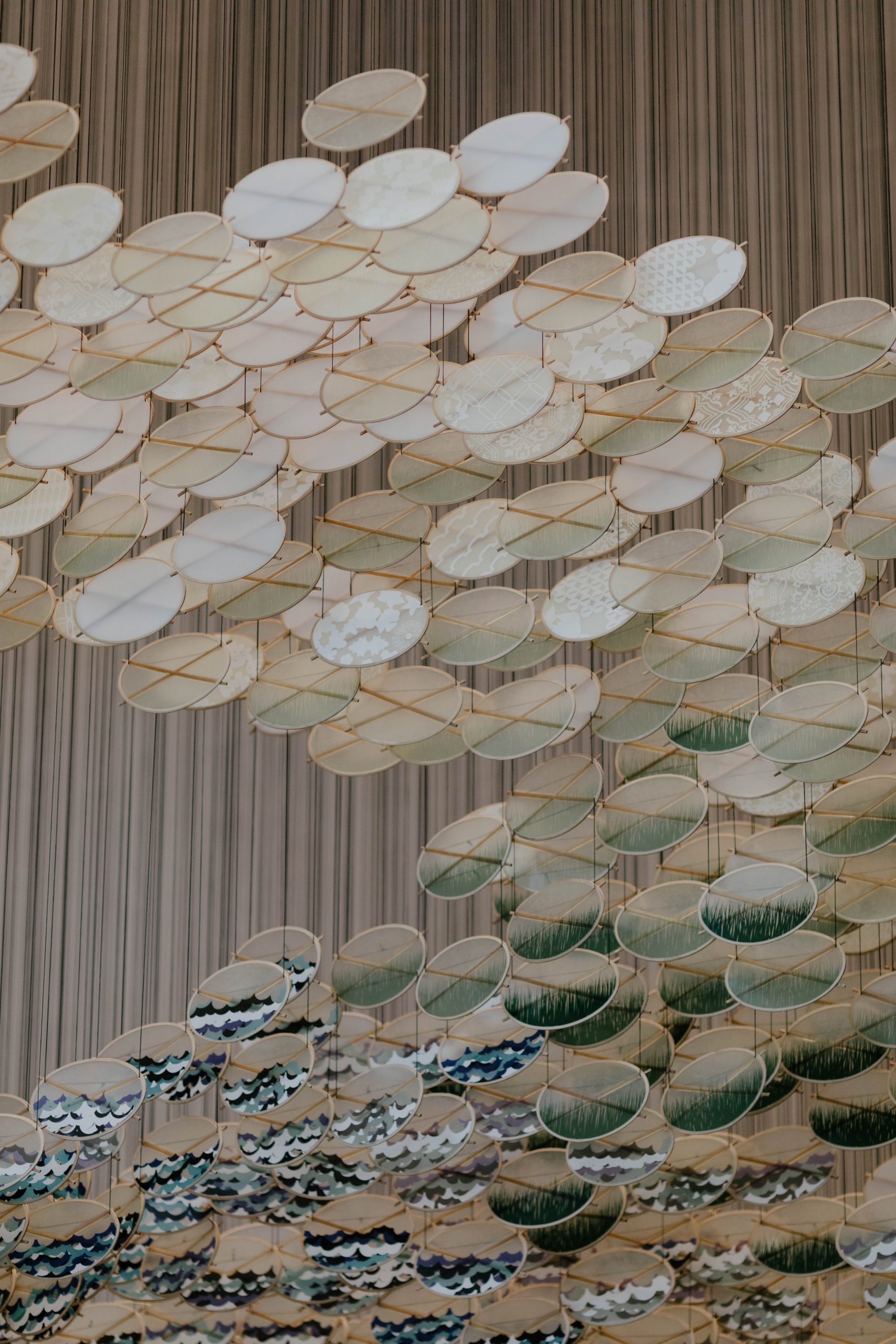 “Behind the Light of the Sun” – Jacob Hashimoto, 2022